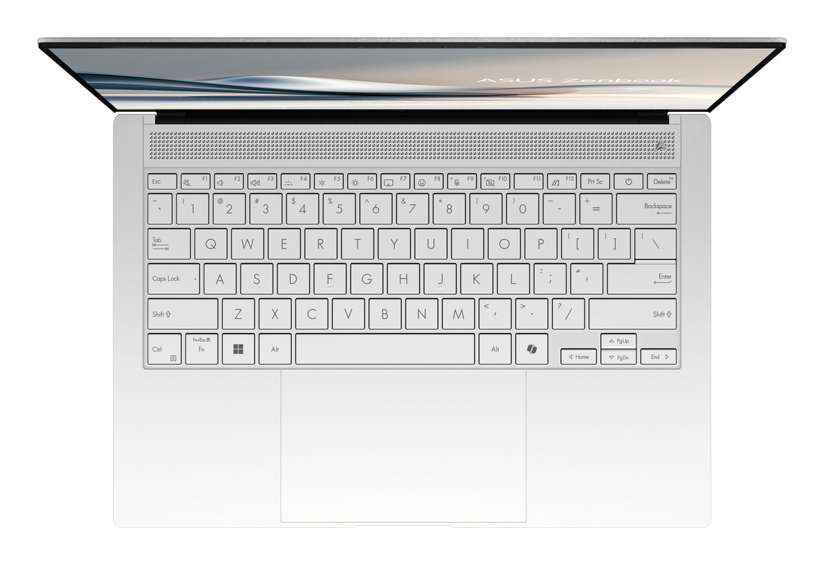 ASUS Zenbook S14 UX5406SA-PV524W Copilot+ PC Intel Core Ultra 7 258V Laptop 35,6 cm (14") WQXGA+ 32 GB LPDDR5x-SDRAM 1 TB SSD Wi-Fi 7 (802.11be) Windows 11 Home Deutsch Weiß
