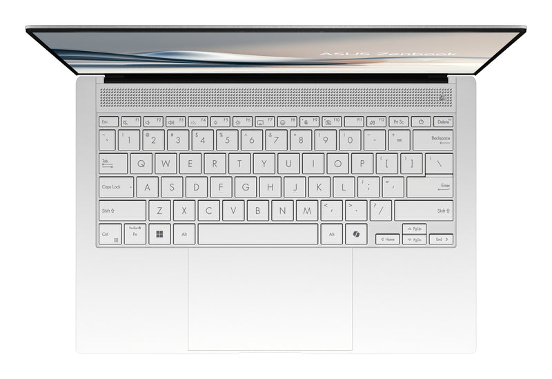 ASUS Zenbook S14 UX5406SA-PV524W Copilot+ PC Intel Core Ultra 7 258V Laptop 35,6 cm (14") WQXGA+ 32 GB LPDDR5x-SDRAM 1 TB SSD Wi-Fi 7 (802.11be) Windows 11 Home Deutsch Weiß