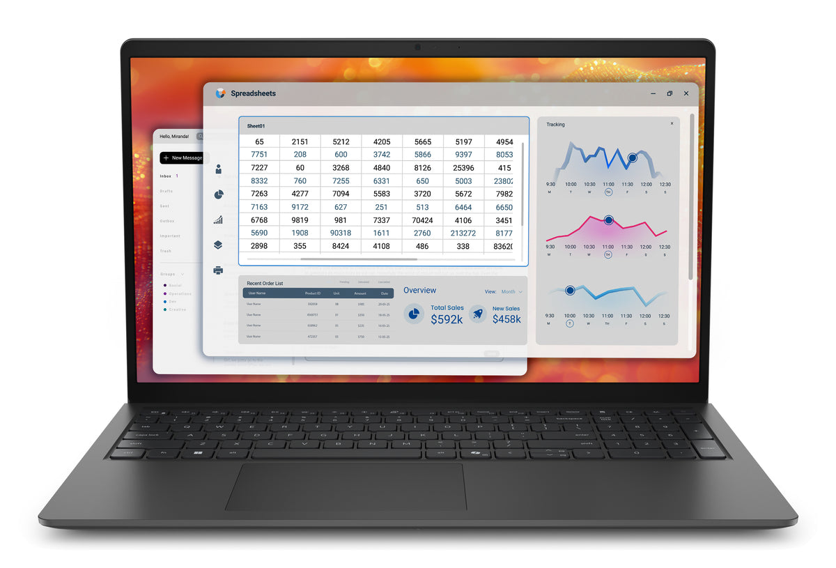 DELL Pro 15 Essential PV15265 AMD Ryzen™ 5 130 Laptop 39,6 cm (15.6") Full HD 16 GB DDR5-SDRAM 512 GB SSD Wi-Fi 6 (802.11ax) Windows 11 Pro Deutsch Schwarz