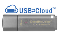 Kingston Technology DataTraveler Locker+ G3 8GB USB-Stick USB Typ-A 3.2 Gen 1 (3.1 Gen 1) Silber