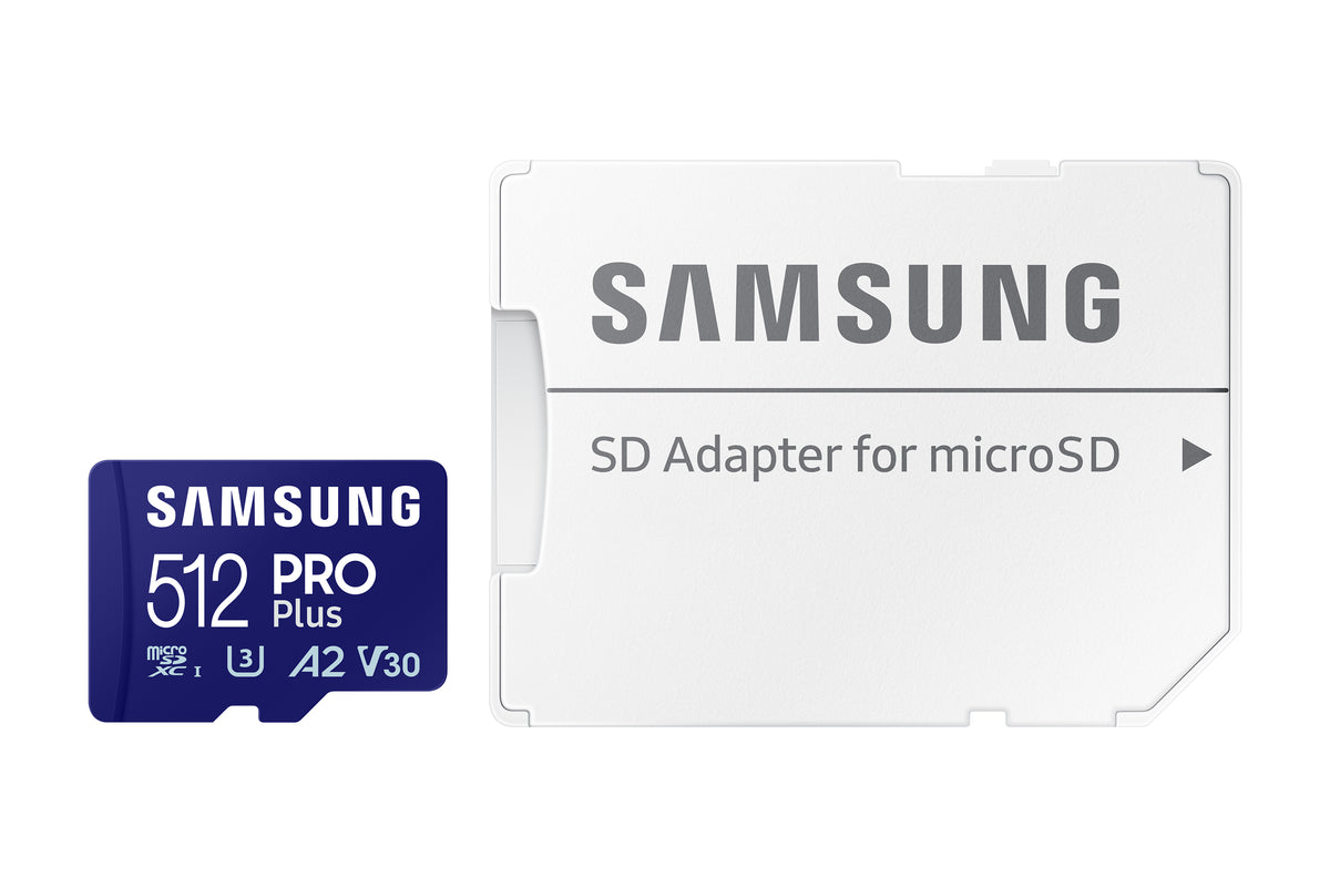 Samsung PRO Plus microSD-Speicherkarte (2023) (inkl. SD Adapter) - 512 GB