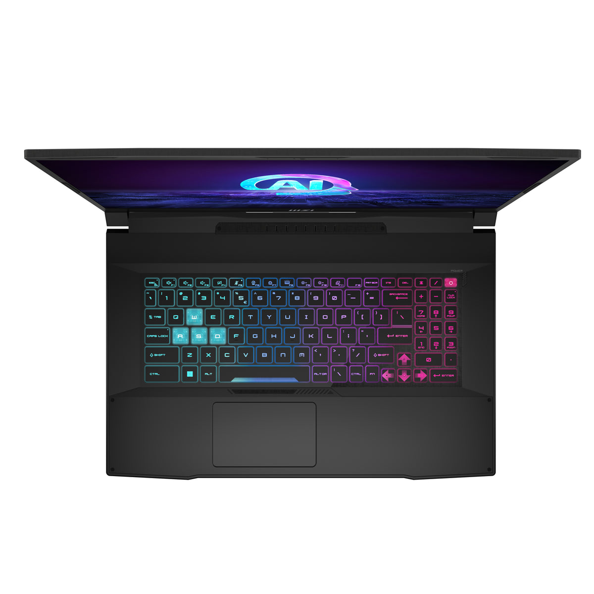 MSI Katana A17 AI B8VF-866 AMD Ryzen™ 7 8845HS Ordinateur portable 43,9 cm (17.3") Full HD 16 Go DDR5-SDRAM 1 To SSD NVIDIA GeForce RTX 4060 Wi-Fi 6E (802.11ax) Windows 11 Home Noir