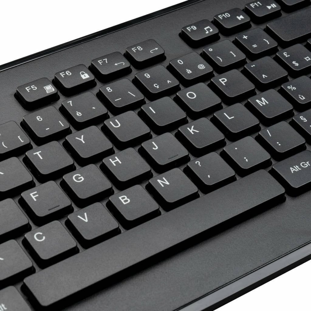 Targus AKM610FR Tastatur Maus enthalten Universal RF Wireless AZERTY Französisch Schwarz