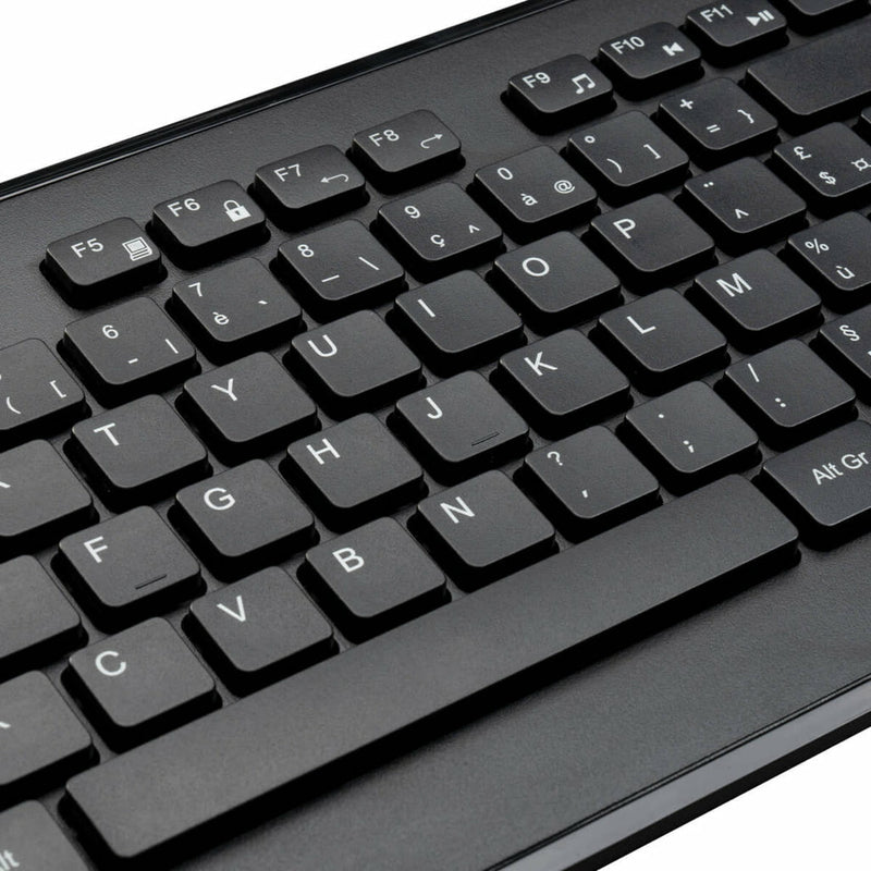 Targus AKM610FR Tastatur Maus enthalten Universal RF Wireless AZERTY Französisch Schwarz