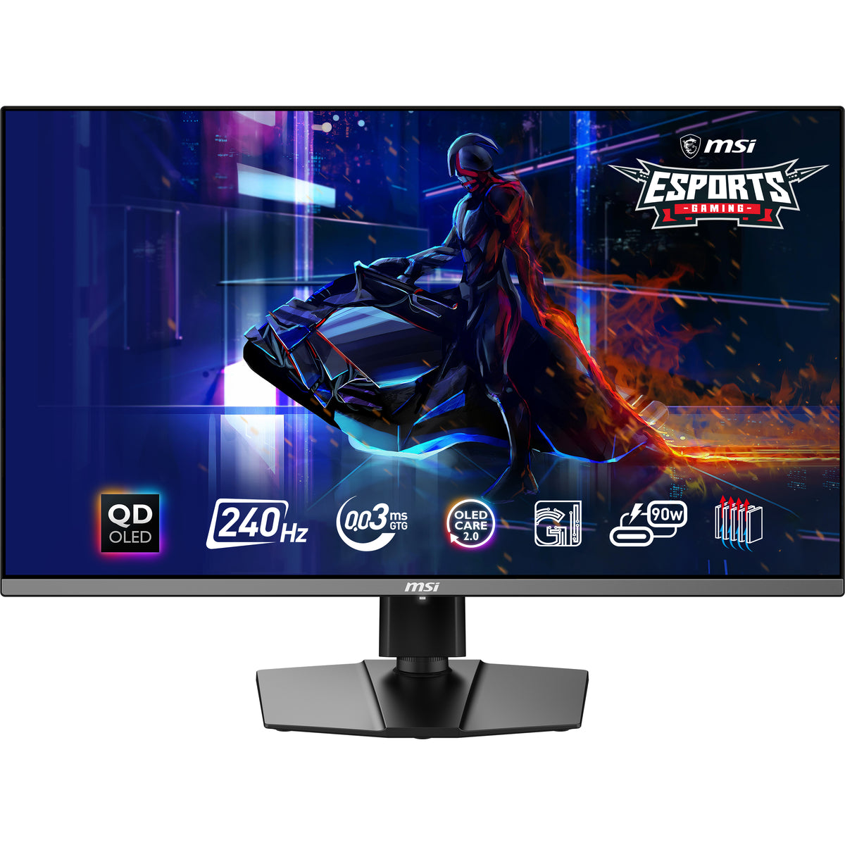 MSI MPG 321URX QD-OLED Écran d'ordinateur 80 cm (31.5") 3840 x 2160 pixels 4K Ultra HD Noir