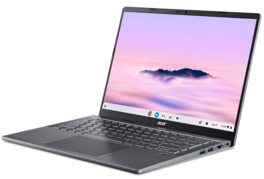 Acer Chromebook CBE794-1T-54RB Intel Core Ultra 5 125U 35,6 cm (14") Touchscreen WUXGA 16 GB LPDDR5x-SDRAM 512 GB SSD Wi-Fi 7 (802.11be) ChromeOS Grau QWERTZ Deutsch