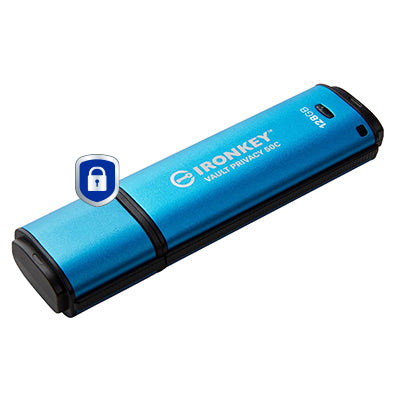 Kingston Technology IronKey 128GB USB-C Vault Privacy 50C AES-256 verschlüsselter, FIPS 197