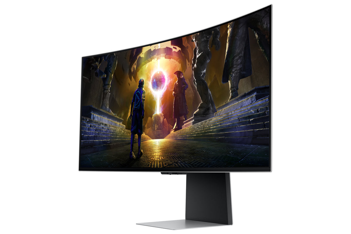 Samsung G85SD Computerbildschirm 86,4 cm (34") 3440 x 1440 Pixel UltraWide Quad HD OLED Silber