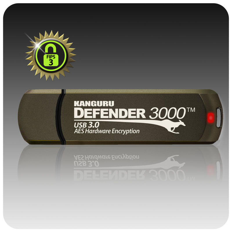 iStorage Kanguru Defender 3000 USB-Stick 512 GB USB Typ-A 3.2 Gen 1 (3.1 Gen 1) Bronze