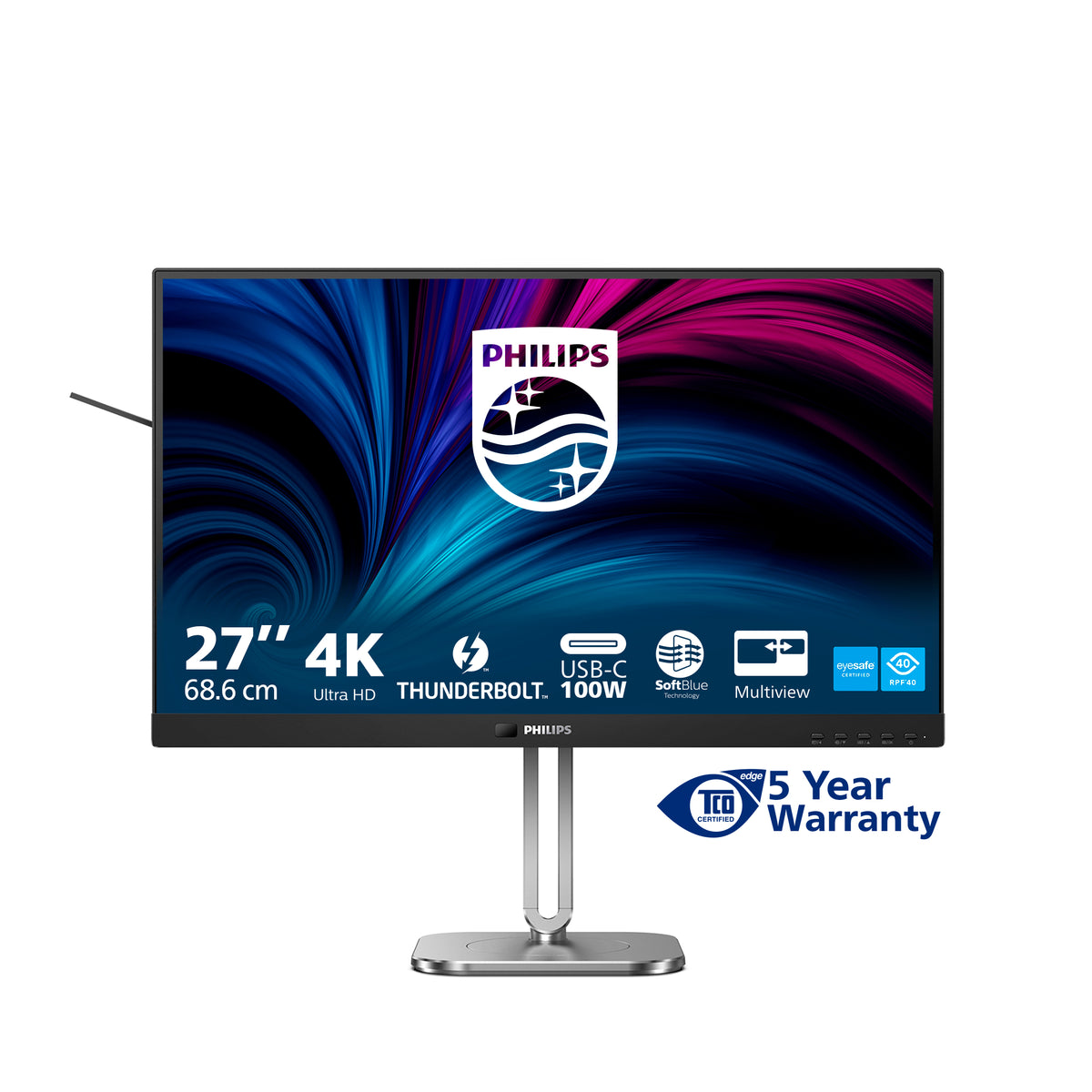 Philips 6000 series 27B2U6903/00 Computerbildschirm 68,6 cm (27") 3840 x 2160 Pixel 4K Ultra HD LED Anthrazit