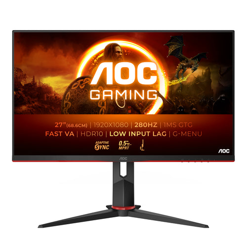 AOC G2 27G2ZN3/BK Computerbildschirm 68,6 cm (27") 1920 x 1080 Pixel Full HD LCD Schwarz, Rot