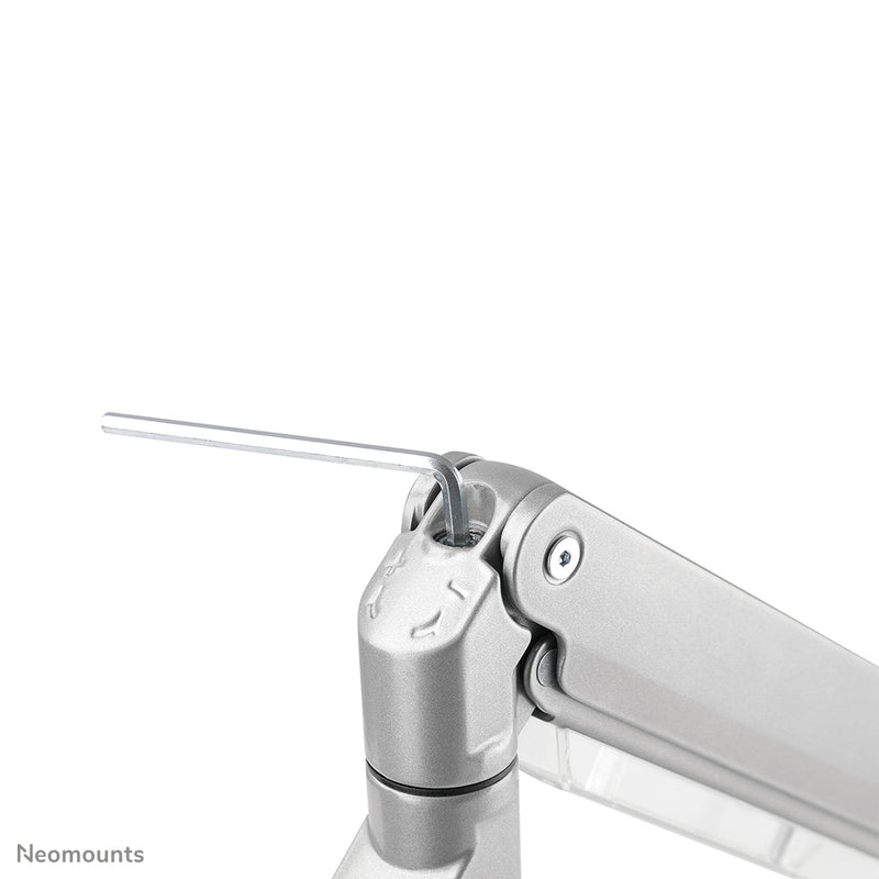 Neomounts NM-D775SILVERPLUS Monitorarm 10-49" - Gasfeder - Topfix - 180°-Stopp