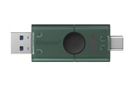 Kingston Technology DataTraveler DuoG2 USB-Stick 256 GB USB Type-A / USB Type-C 3.2 Gen 1 (3.1 Gen 1) Schwarz, Grün