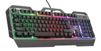 Trust GXT 856 Torac Tastatur Gaming USB QWERTZ Schweiz Schwarz