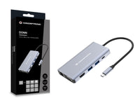 Conceptronic DONN20G 10-in-1 USB 3.2 Gen 1 Dockingstation, HDMI, VGA, USB-A 5Gbps, USB-C 5Gbps, SD, TF/MicroSD, Audio, GbE LAN, 100W USB PD