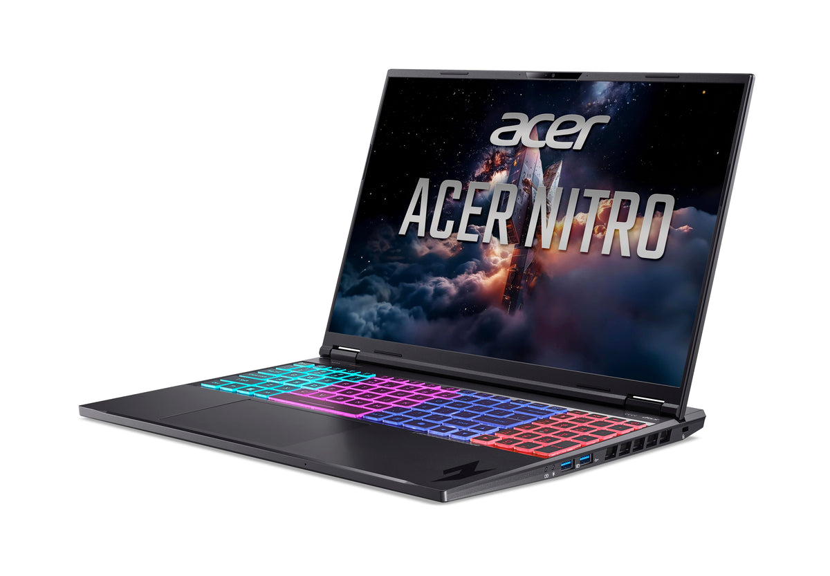 Acer Nitro 16 AN16-A91-R9ZL AMD Ryzen™ 9 9955HX3D Laptop 40,6 cm (16") WQXGA 32 GB DDR5-SDRAM 1 TB SSD NVIDIA GeForce RTX 5070 Ti Wi-Fi 6E (802.11ax) Windows 11 Home Schwarz