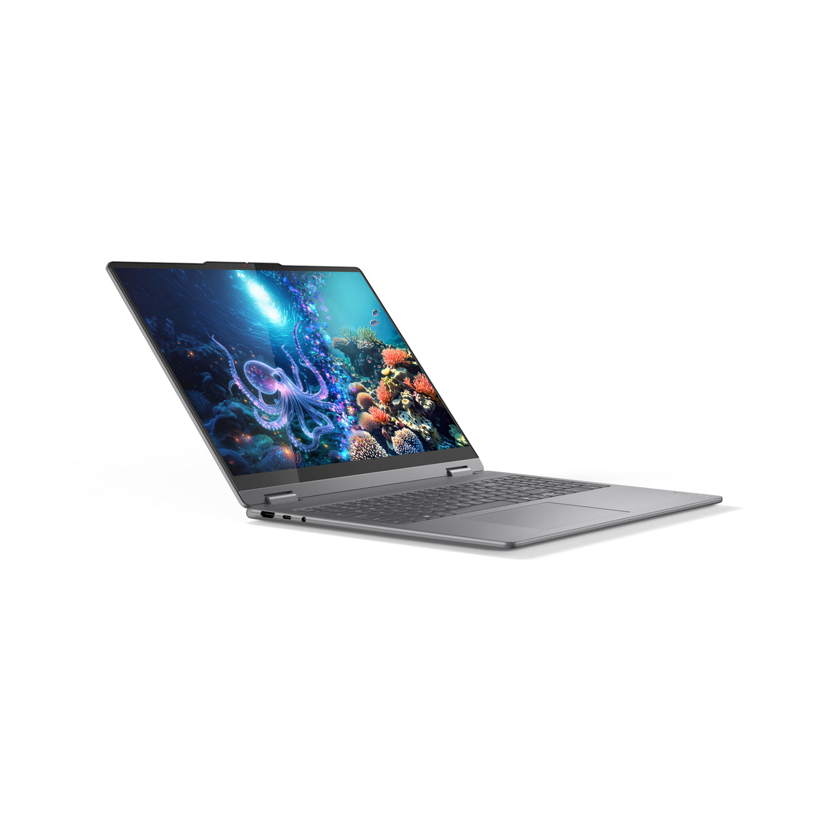 Lenovo Yoga 7 2-in-1 16ILL10 Copilot+ PC Intel Core Ultra 7 258V Hybrid (2-in-1) 40,6 cm (16") Touchscreen 2.8K 32 GB LPDDR5x-SDRAM 1 TB SSD Wi-Fi 7 (802.11be) Windows 11 Pro Schweiz Grau