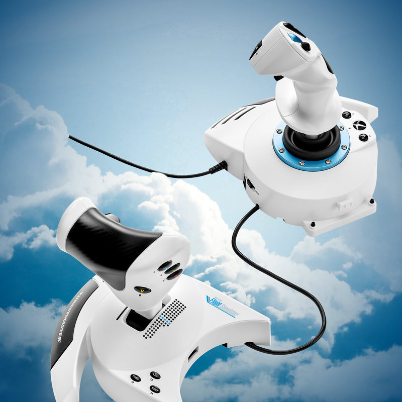 Thrustmaster T.Flight Hotas One Microsoft Flight Simulator Edition Schwarz, Weiß USB Joystick + Motorsteuerungshebel Analog / Digital PC, Xbox One, Xbox One S, Xbox One X