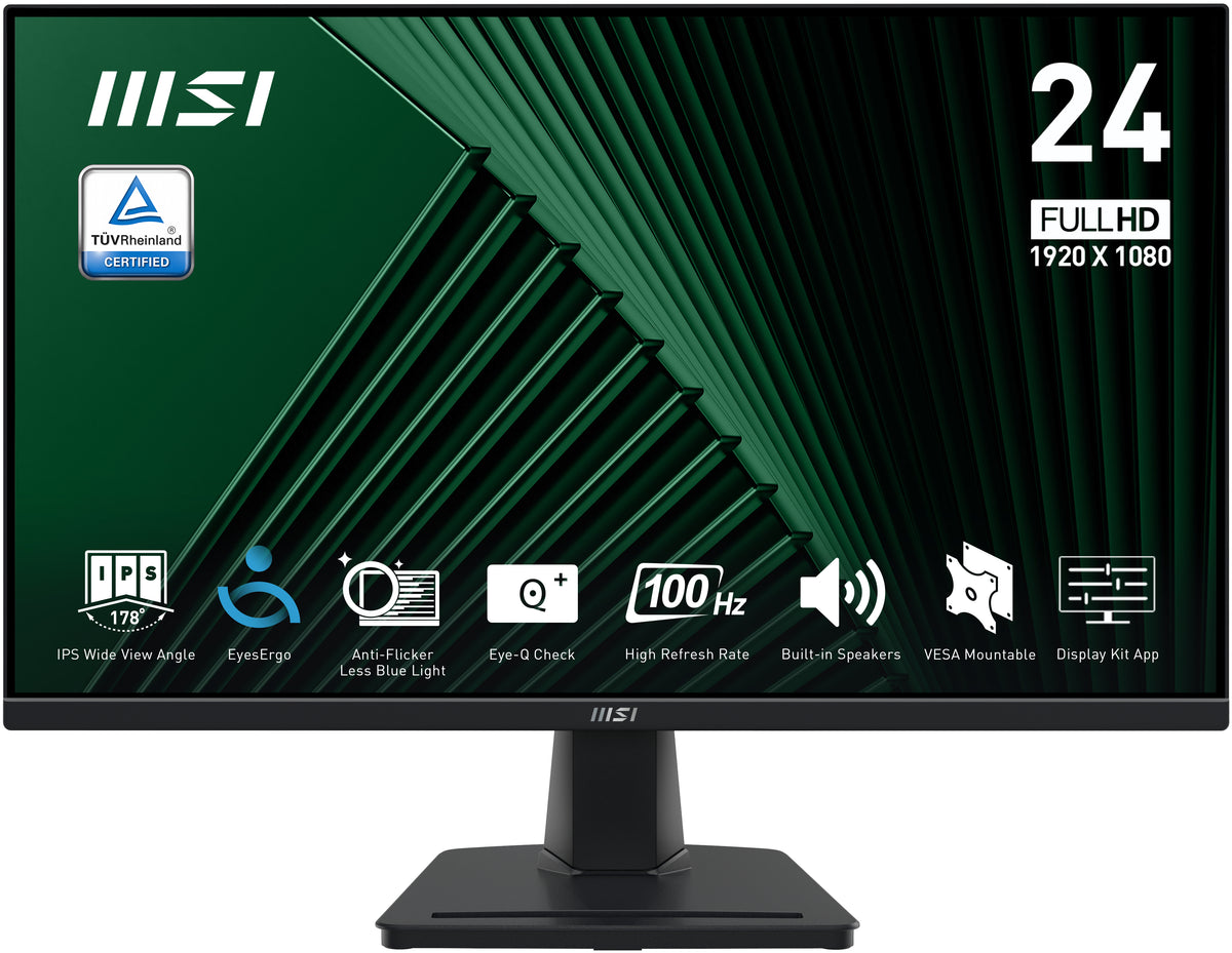 MSI Pro MP245G Computerbildschirm 60,5 cm (23.8") 1920 x 1080 Pixel Full HD LCD Schwarz