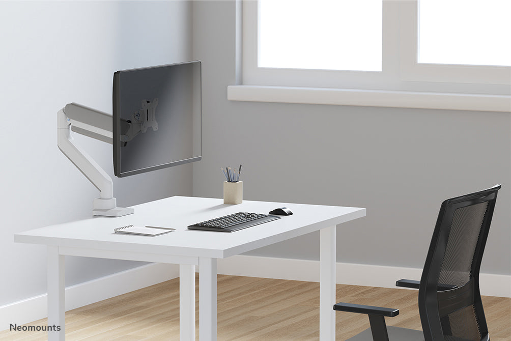 Neomounts DS70-450WH1 Monitorarm 17-42" - Gasfeder - Topfix - 180°-Stopp