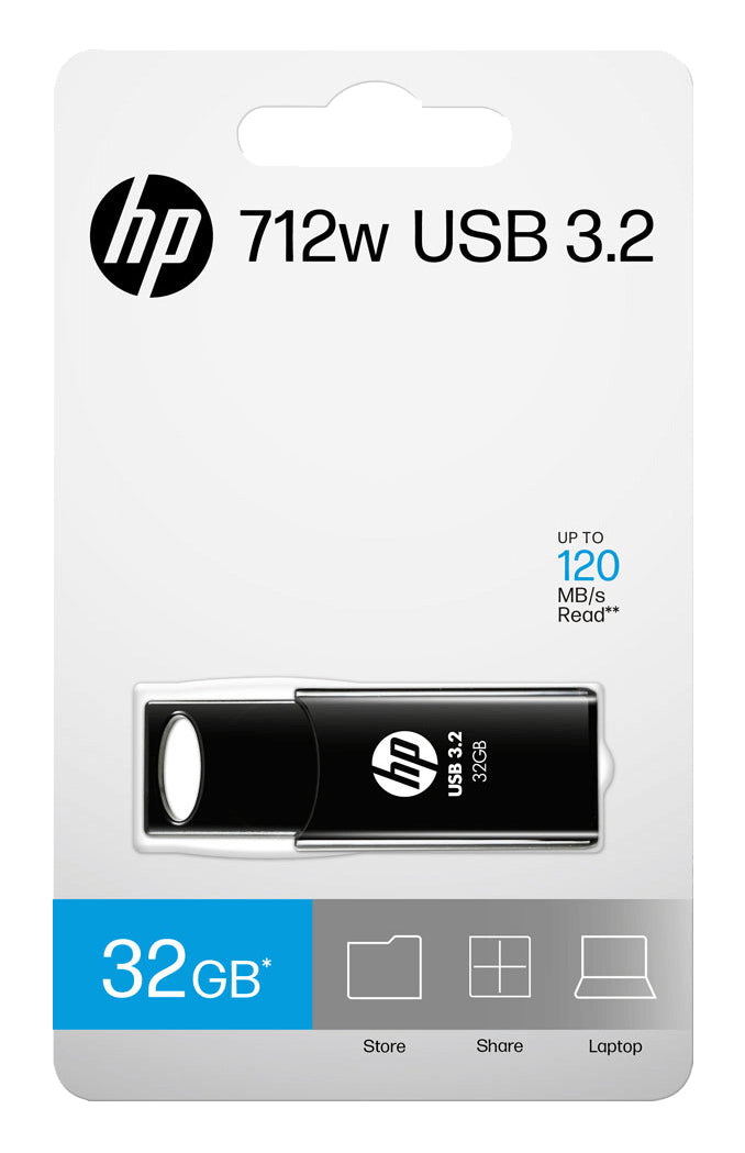 HP 712w USB-Stick 32 GB USB Typ-A 3.2 Gen 1 (3.1 Gen 1) Schwarz