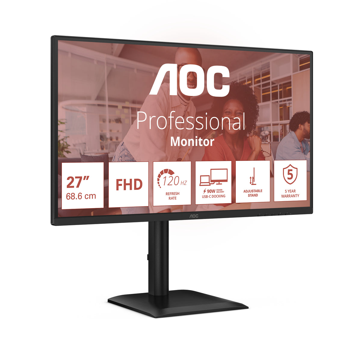 AOC 27E4CV Computerbildschirm 68,6 cm (27") 1920 x 1080 Pixel Full HD LED Schwarz