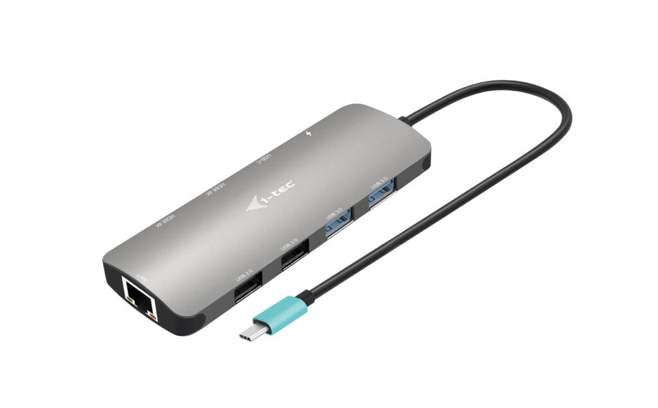 i-tec USB-C Metal Nano Station d'accueil 2x Display + Power Delivery 100 W