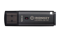 Kingston Technology IronKey 128GB Locker Plus 50 G2, FIPS 197, AES-256