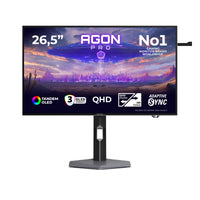 AOC AGON PRO AGP277QKDC Computerbildschirm 67,3 cm (26.5") 2560 x 1440 Pixel Quad HD OLED Grau