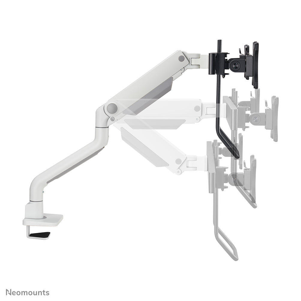 Neomounts DS75S-950WH2 Monitorarm 17-32" - Gasfeder - Topfix - 180°-Stopp