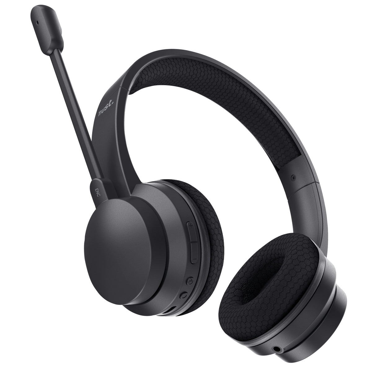 Trust Ayda Kopfhörer Verkabelt & Kabellos Kopfband Anrufe/Musik USB Typ-C Bluetooth Schwarz