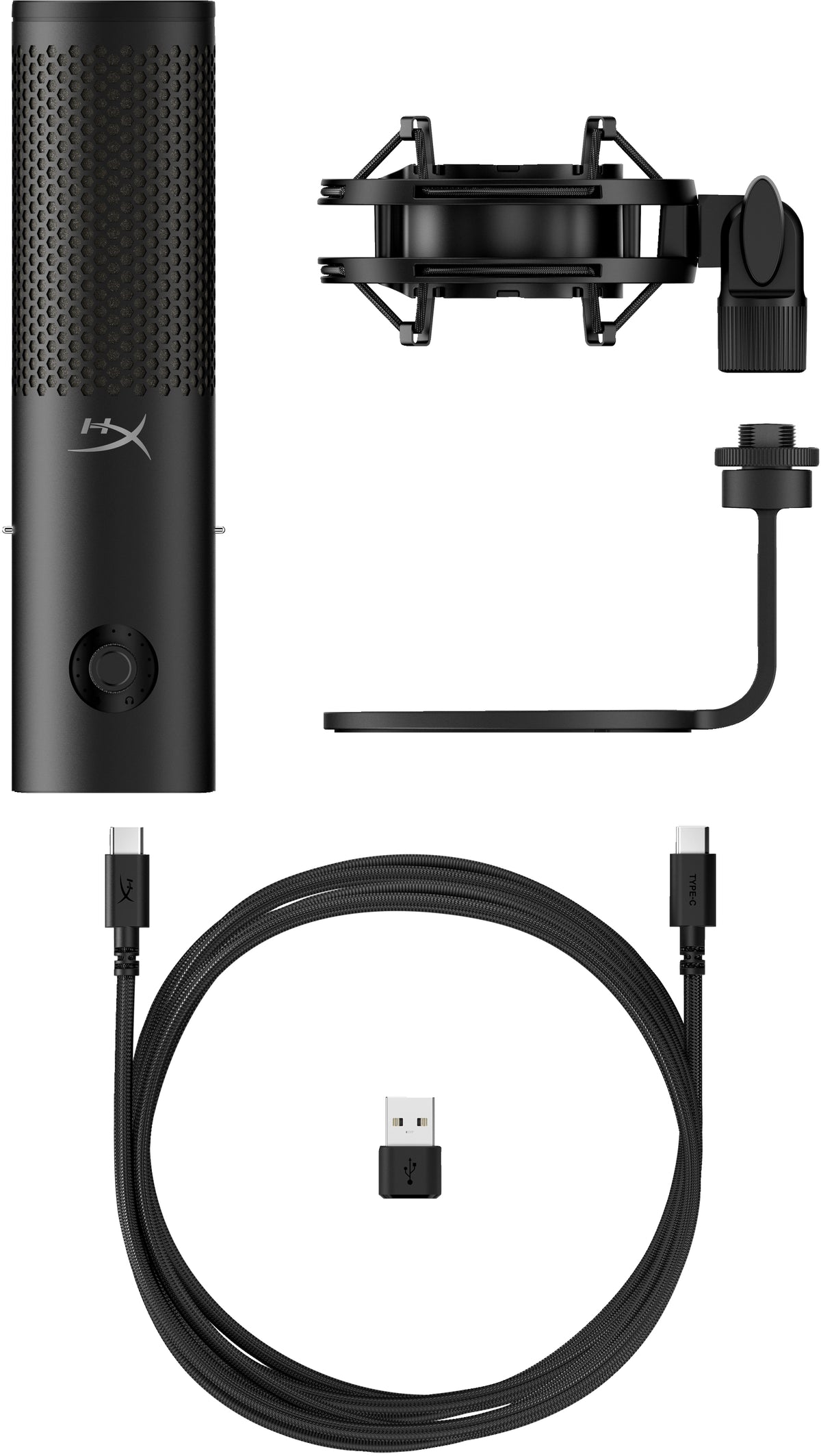 HyperX QuadCast 2 S - USB Microphone (Black) Schwarz Tischmikrofon