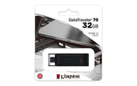 Kingston Technology DataTraveler 70 USB-Stick 32 GB USB Typ-C 3.2 Gen 1 (3.1 Gen 1) Schwarz