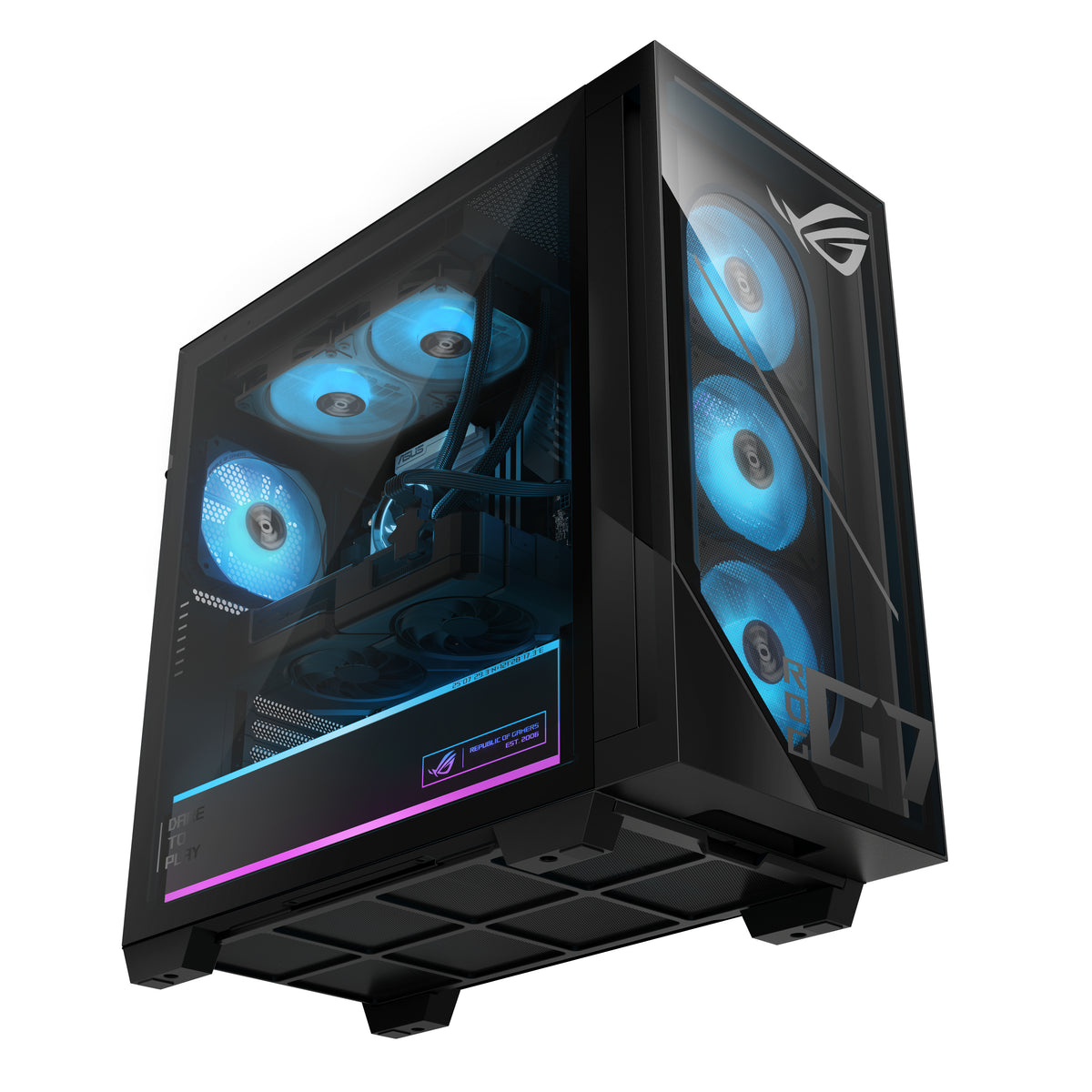 ASUS ROG G700 G700TF-07265F438W Intel Core Ultra 7 265F 32 GB DDR5-SDRAM 1 TB SSD NVIDIA GeForce RTX 5070 Windows 11 Home Tower PC Schwarz