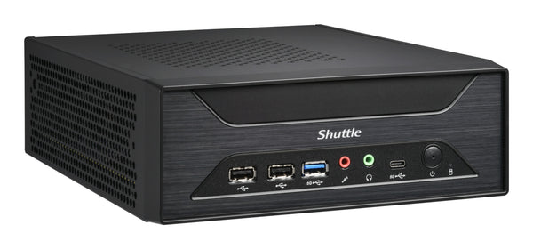Shuttle XPC slim Barebone XH810 - S1851, Intel H810, 1xDP, 2xHDMI, 3x COM (RS232) , 2x Intel LAN,2x2.5", 8x USB, 3x M.2, 24/7 Dauerbetrieb