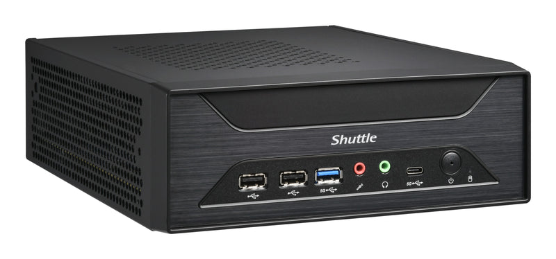 Shuttle XPC slim Barebone XH810 - S1851, Intel H810, 1xDP, 2xHDMI, 3x COM (RS232) , 2x Intel LAN,2x2.5", 8x USB, 3x M.2, 24/7 Dauerbetrieb