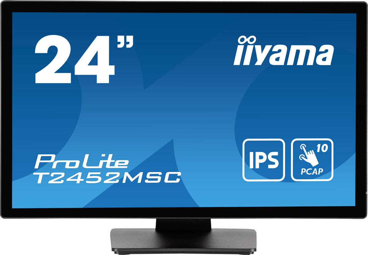 iiyama ProLite T2452MSC-B1 Computerbildschirm 60,5 cm (23.8") 1920 x 1080 Pixel Full HD LCD Touchscreen Multi-Nutzer Schwarz