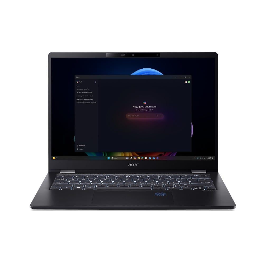 Acer TravelMate P6 TMP614-54-TCO-553Z Intel Core Ultra 5 226V Laptop 35,6 cm (14") WUXGA 16 GB LPDDR5x-SDRAM 512 GB SSD Wi-Fi 7 (802.11be) Windows 11 Pro Deutsch Schwarz