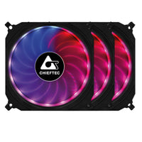 Chieftec CF-3012-RGB Computerkühlsystem Computergehäuse Ventilator 12 cm Schwarz