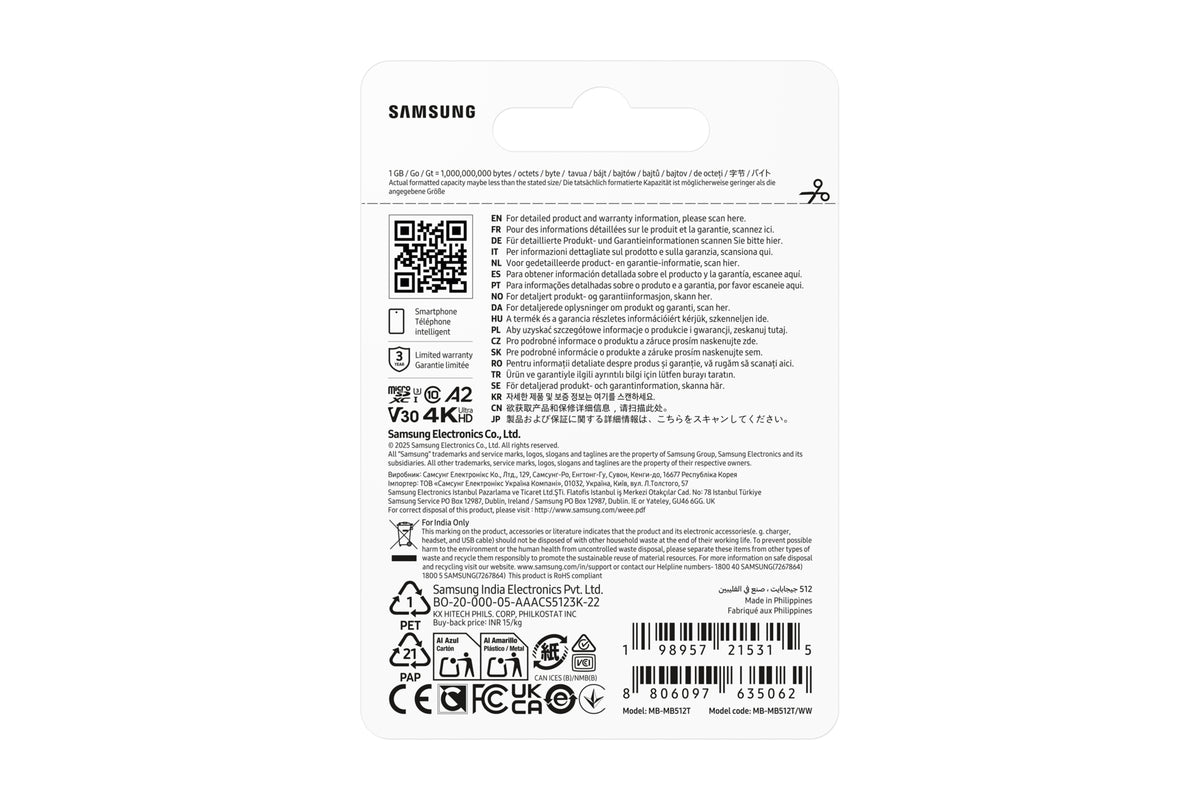 Samsung T7 microSDXC™ UHS-I Speicherkarte - 512 GB