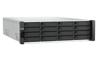 QNAP ES1686dc R2 NAS Rack (3U) Intel® Xeon® D D-2123IT 32 GB DDR4 0 TB QNAP QES Schwarz, Grau