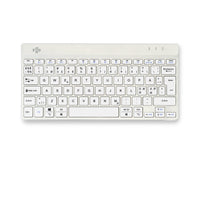 R-Go Tools Ergonomische Tastatur R-Go Compact Break, kompakte Tastatur mit Pausensoftware, QWERTY (NORDIC), Bluetooth, Weiß