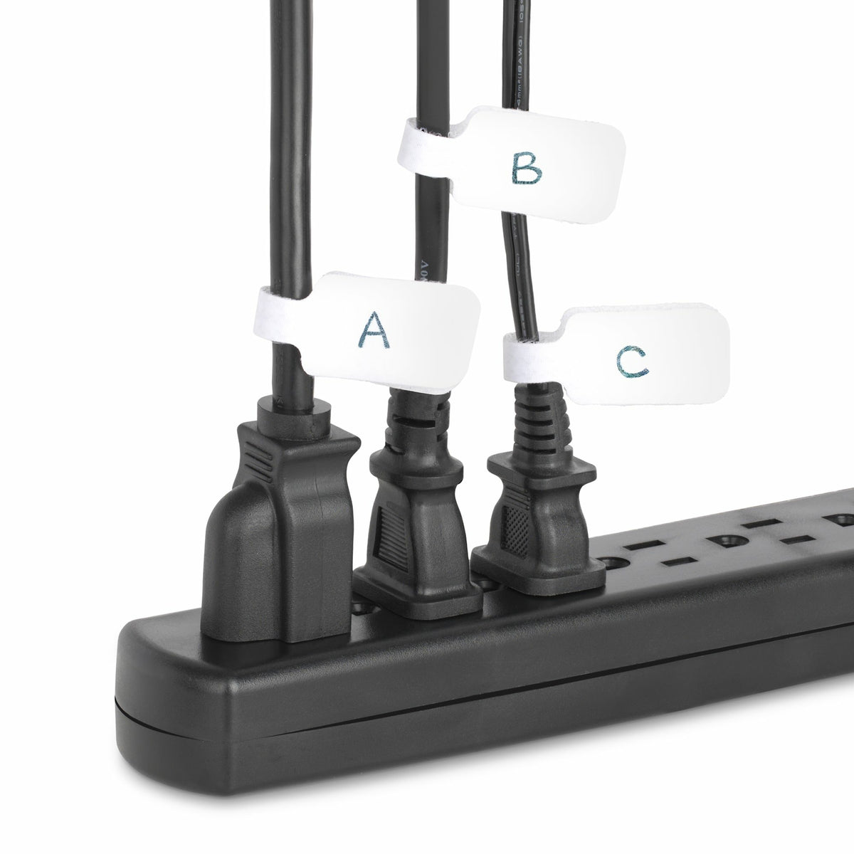 StarTech.com 9 cm Kabelschilder, 100 Stück, Weiß, Klettverschluss mit Beschriftungsfeld, Klettband Kabelbinder/Kabeletiketten für Kabelmarkierung, Kabelbeschriftung