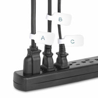StarTech.com 9 cm Kabelschilder, 100 Stück, Weiß, Klettverschluss mit Beschriftungsfeld, Klettband Kabelbinder/Kabeletiketten für Kabelmarkierung, Kabelbeschriftung