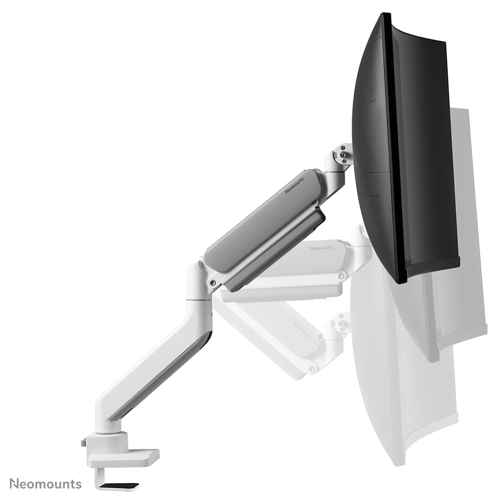 Neomounts DS70PLUS-450WH1 Monitorarm 17-49" - Gasfeder - Topfix - 180°-Stopp