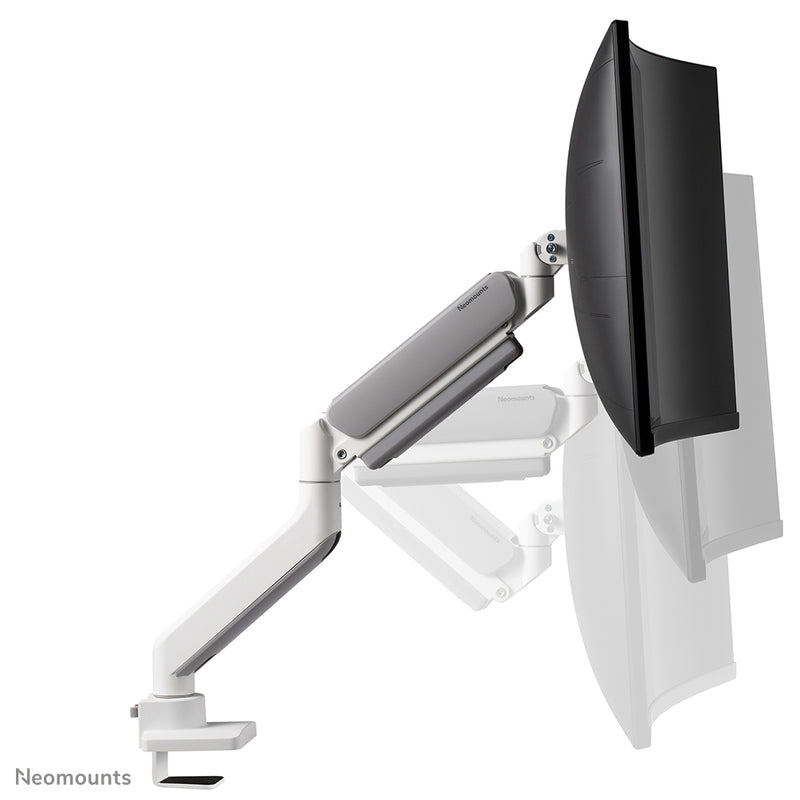 Neomounts DS70PLUS-450WH1 Monitorarm 17-49" - Gasfeder - Topfix - 180°-Stopp