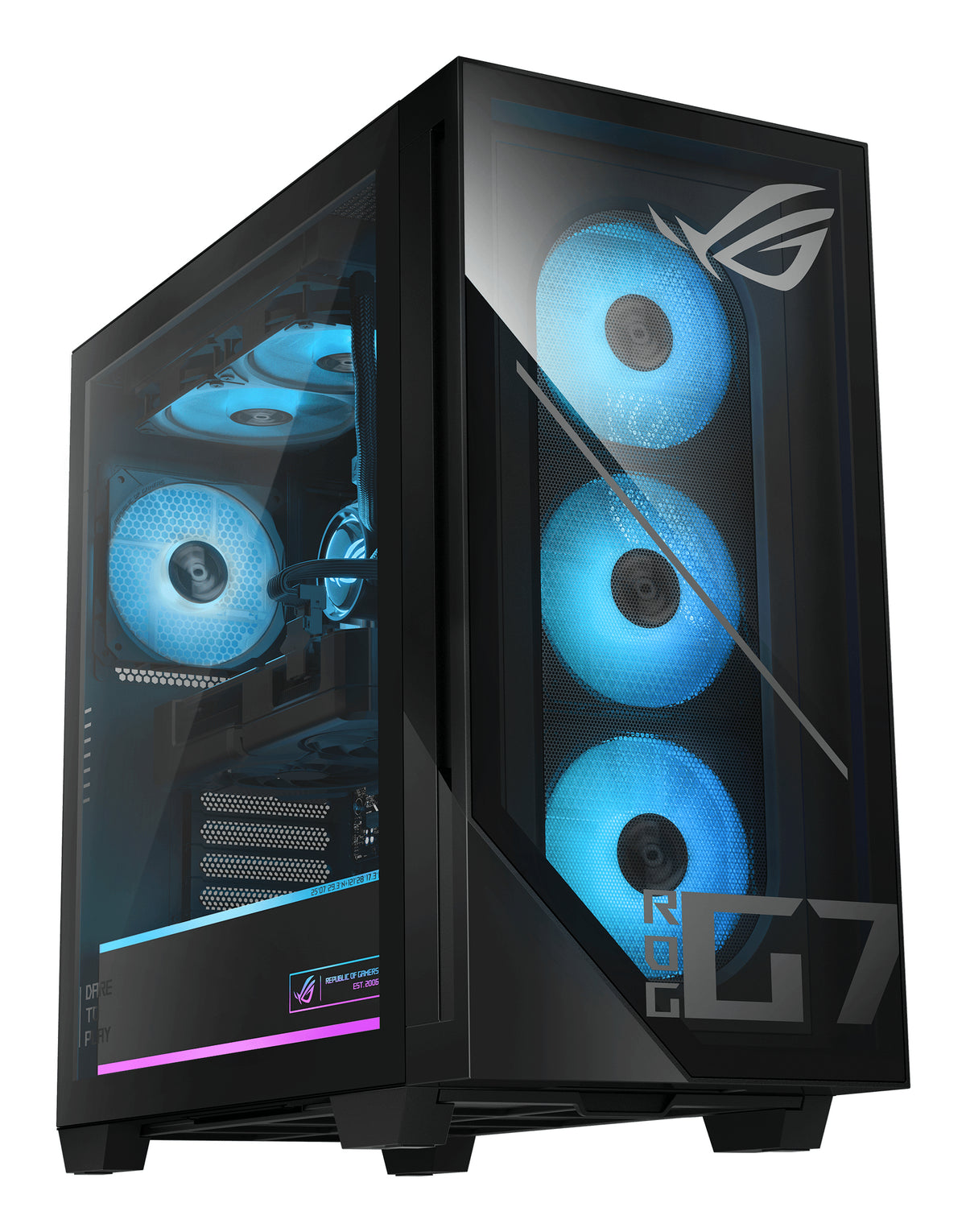 ASUS ROG G700 G700TF-7265KF410W Intel Core Ultra 7 265KF 32 GB DDR5-SDRAM 1 TB SSD NVIDIA GeForce RTX 5080 Windows 11 Home Tower PC Schwarz