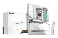 GIGABYTE X870 AORUS STEALTH ICE Mainboard – Unterstützt AMD Ryzen 9000 CPUs, digitales 16+2+2 Phasen VRM, bis zu 8200 MHz DDR5 (OC), 2 x PCIe 5.0 + 2 x PCIe 4.0, Wi-Fi 7, 5 GbE LAN, USB 4