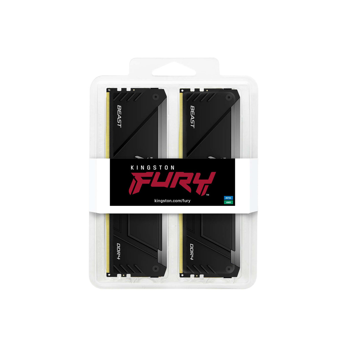 Kingston Technology FURY Beast 16GB 3200MT/s DDR4 CL16 DIMM (2er-Kit) RGB