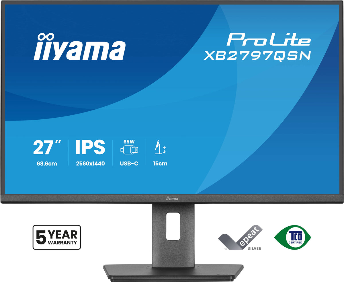 iiyama ProLite XB2797QSN-B1 Computerbildschirm 68,6 cm (27") 2560 x 1440 Pixel Quad HD LCD Schwarz